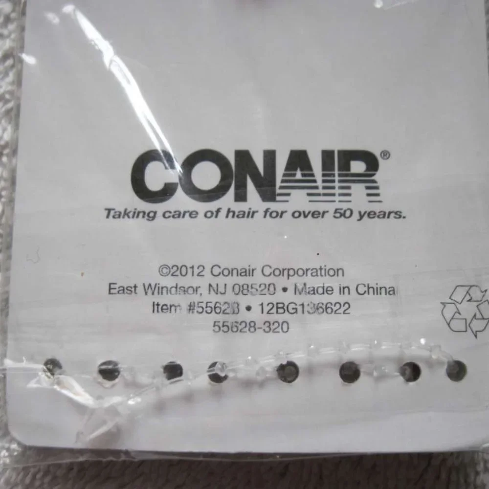 4 Conair Black Flat Wide Metal No Dent Pins Slides Leave No Creases Secure Hold